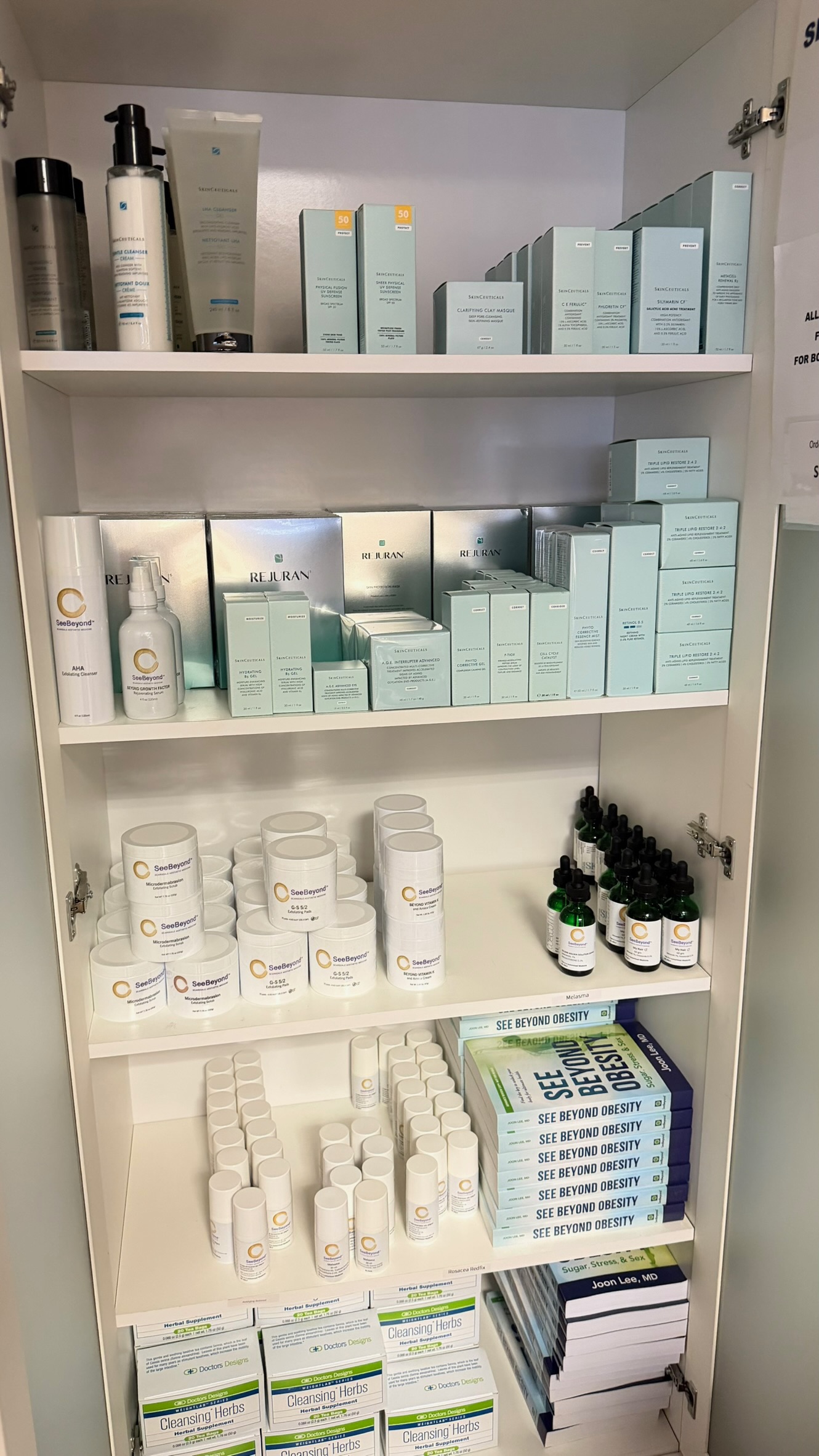 SeeBeyond Beauty product shelf